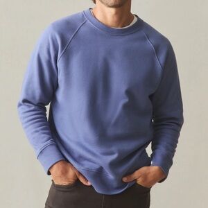 NEW American Giant Midweight CrewNeck Pullover Coastal Fjord Blue Sweatshirt XXL